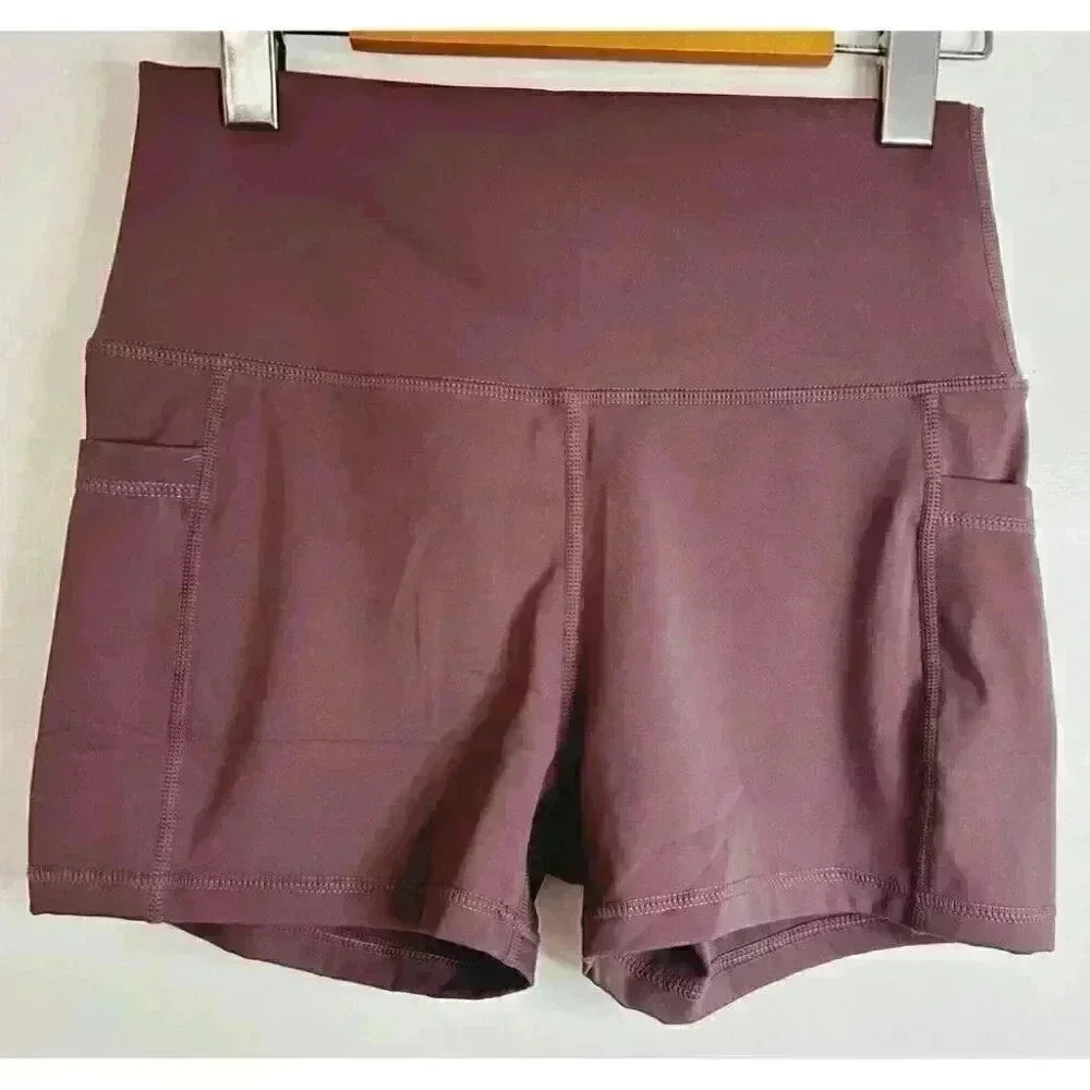 BNWT Smoothfeel Short Shorts with Pockets in Purple Size Large